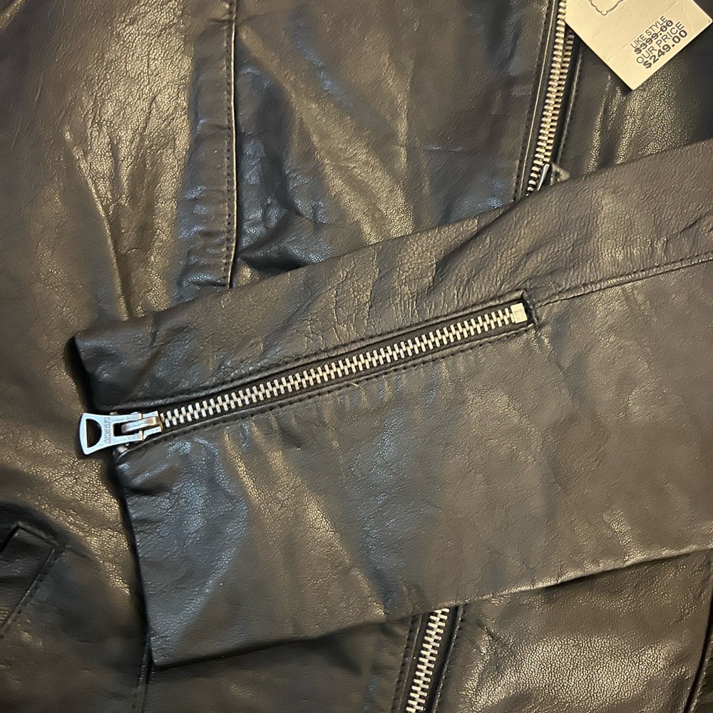 Jacket leather  new - Picture 2 of 4